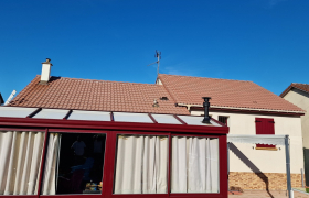 Hydrofuge coloré sur toiture à Ventabren