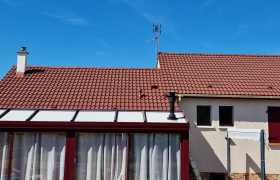 Hydrofuge coloré sur toiture à Ventabren